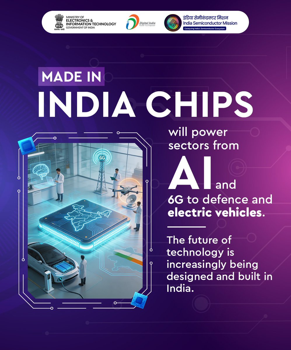 SemiconIndia's tweet image. From Vision to Execution: #India is steadily advancing towards a self-reliant #semiconductor ecosystem, transforming strategic intent into tangible outcomes. As capabilities strengthen across value chain, future of #technology is increasingly being designed and built in India.