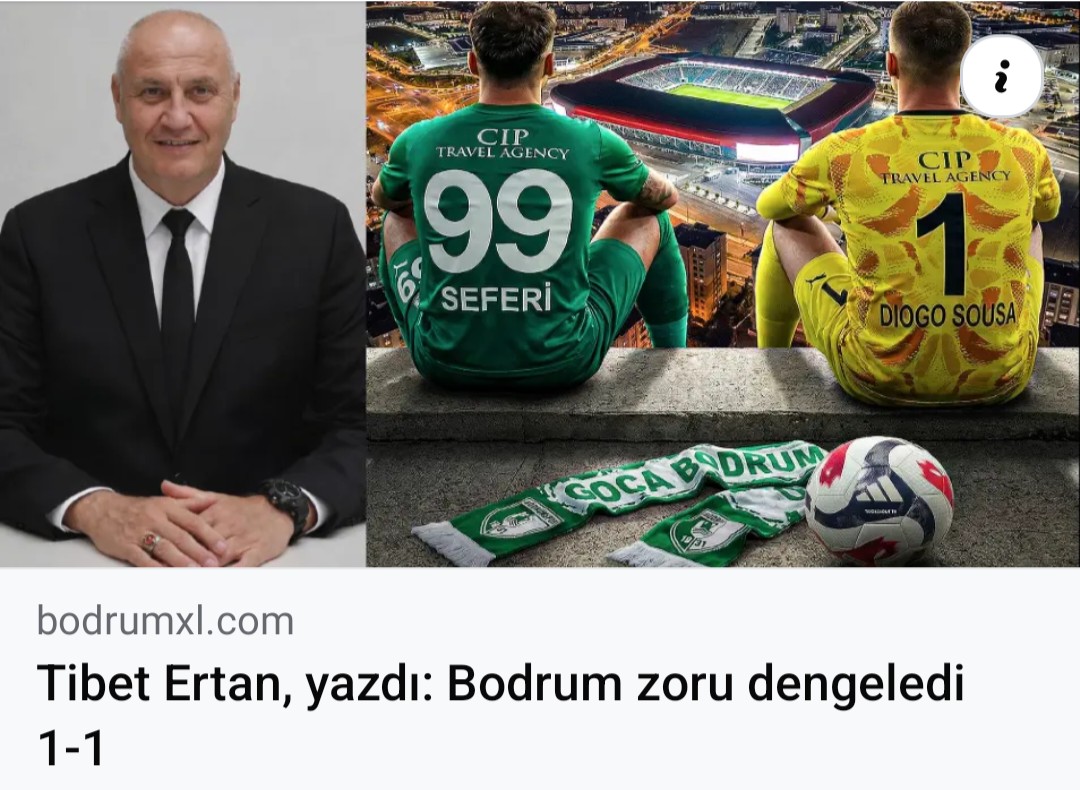 Ve bazen futbol kazanmaktan önce kaybetmemeyi öğrenenlerin oyunudur.Futbolun ince çizgisi işte tam burada başlıyor kazanmak ile kazananamak arasındaki fark çoğu zaman sadece 1 vuruş mesafesi .
<a href="/bodrumxl/">bodrumxl</a> haftanın köşe yazısı 
#bodrum #bodrumspor #motivasyon #konsantrasyon #savunma