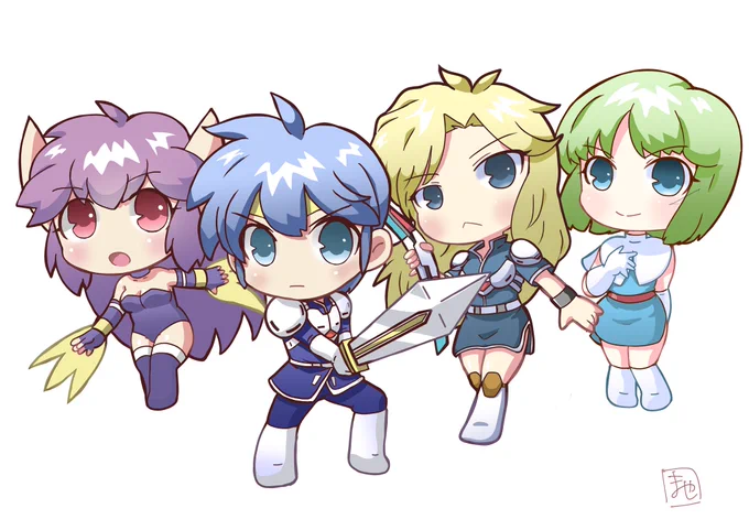 #4月になったから4人並んだ画像を貼ろうぜ ファンタシースターⅡ