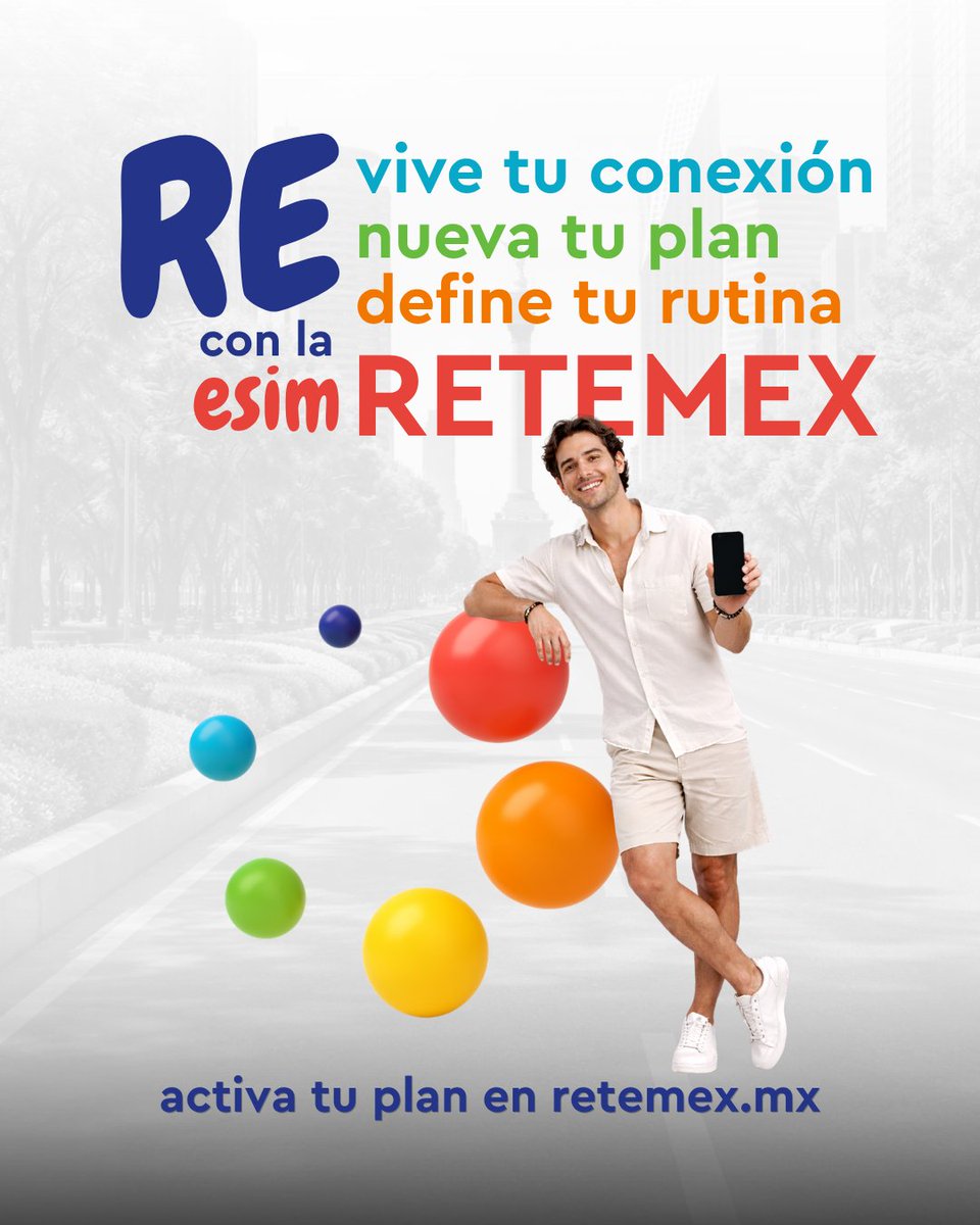 retemex's tweet photo. ¡REcibe gigas dobles o triples por un año al conservar tu número! Activa tu plan desde $120 al mes 
😊👉🏻 https://t.co/hynmsyQYdX https://t.co/p88XJhKv6e
