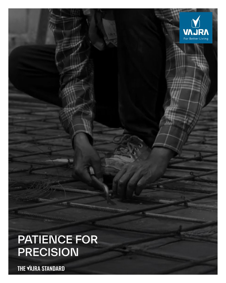 Vajra_Infra's tweet image. We ensure every detail is shaped with intention. From the foundation to the framework, it is the patience behind each step and the precision in every element that creates spaces built to last. 

#VajraWestCity #BetterLiving #PrecisionMatters #HyderabadHomes #TheVajraStandard