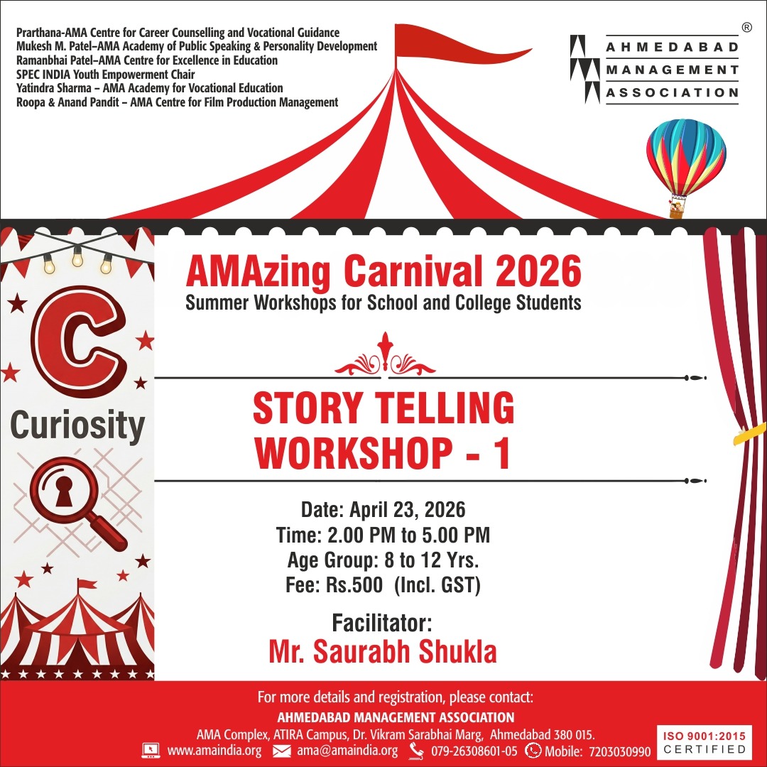 ama_ahmedabad's tweet image. C – Curiosity

Curiosity sparks the journey to something bigger.
From creative workshops to hands-on experiences, let them explore what truly excites them.

Register now: amaindia.org/ama-programmes…

#ama #amaindia #summercamp #learningforkids #skilldevelopment