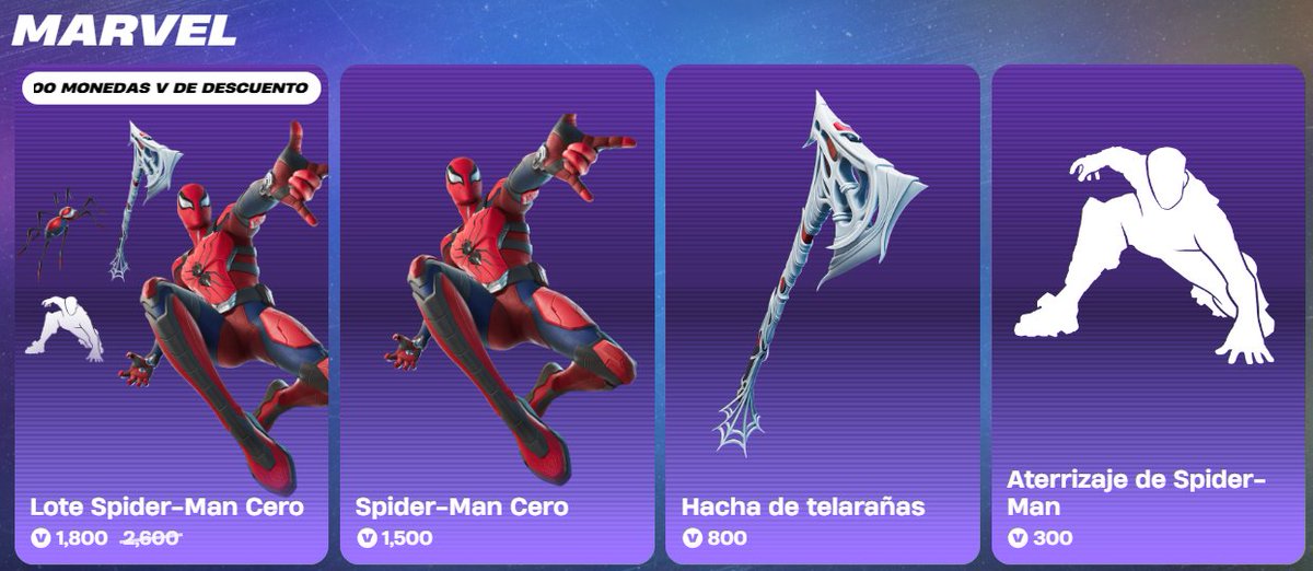 elsoppoorte's tweet photo. TIENDA DE FORTNITE 8 DE ABRIL

-Spider-Man Cero
-Bazooka NUEVO GESTO
-Sirena campeona (FNCS)

Código: ELSOPPORTE en la tienda de Fortnite si gustan apoyar❤️

#Fortnite #EpicPartner #FortniteCh7S2 #FortniteShowdown #TeamIceKing #TeamFoundation #fncs #marvel #xmen #spiderman https://t.co/l3X1U52IjU