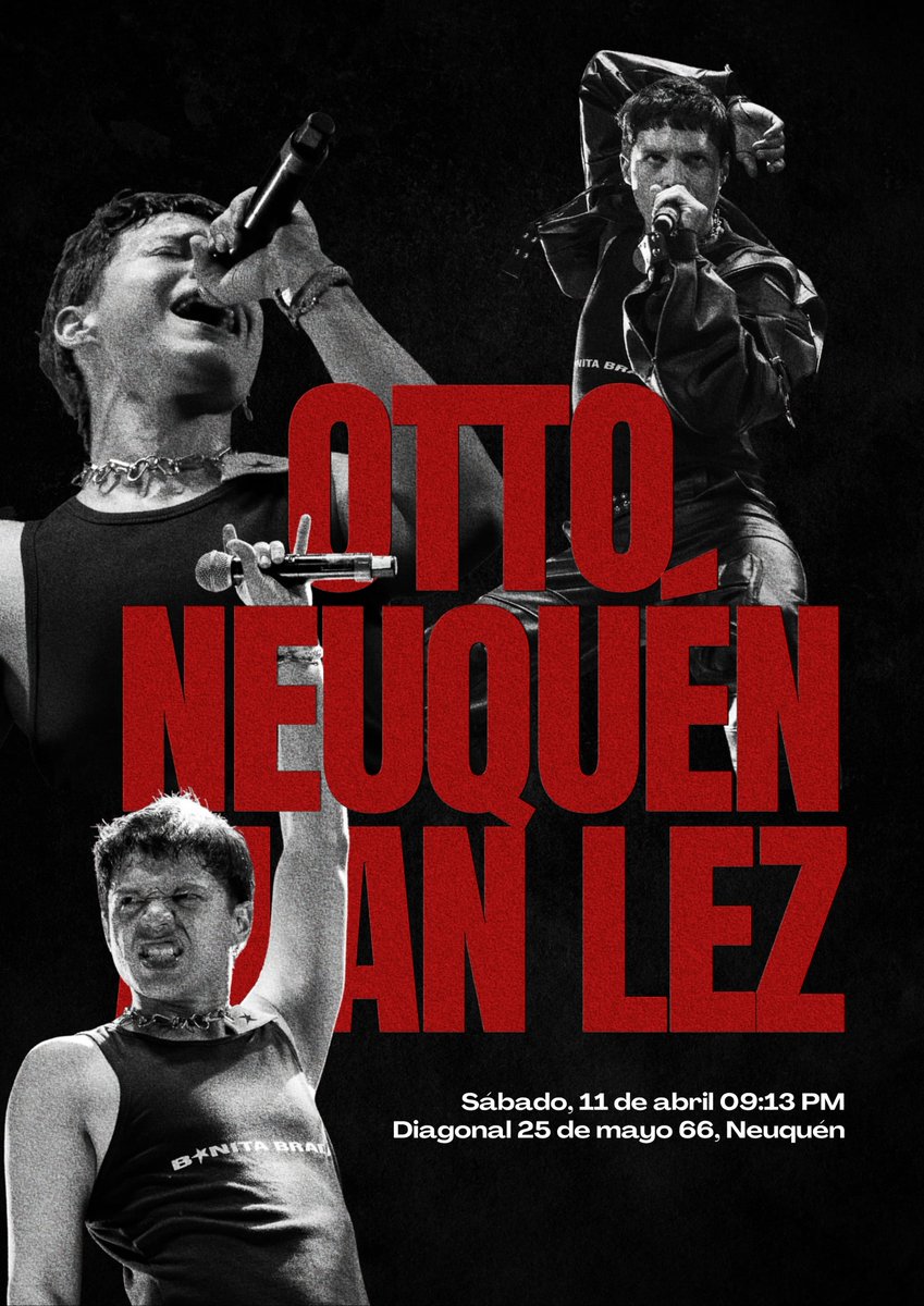 Este SÁBADO 11 de abril empieza LA GIRA 🇦🇷 

PRIMER PARADA: Otto - Neuquén 

🎟️ Entradas: masentrada.app/events/alanlez…