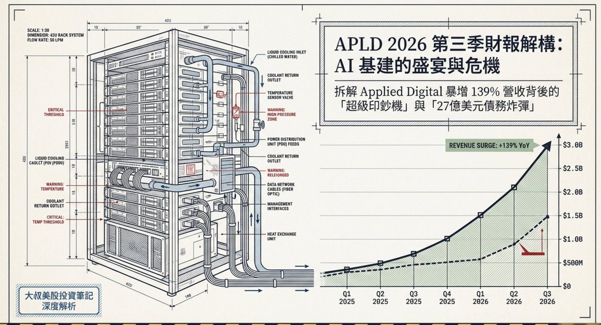 Unclestocknotes's tweet image. 大概分享下 #APLD 的狀況，財報讓人驚艷，但也有背後的風險。

open.substack.com/pub/unclestock…