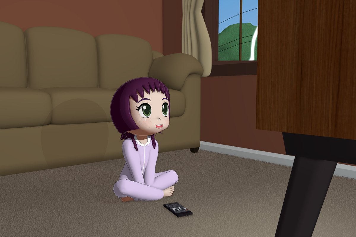 Suity_Nosh59's tweet photo. One day, a young Ayumi was watching her favorite Saturday morning cartoon. Cartoons where she lives at are heavily regulated, so surely nothing would air that could corrupt her for life, right?

Sorry I haven't been active lately. I've been working on another animation project. https://t.co/G5BJNACk2Q