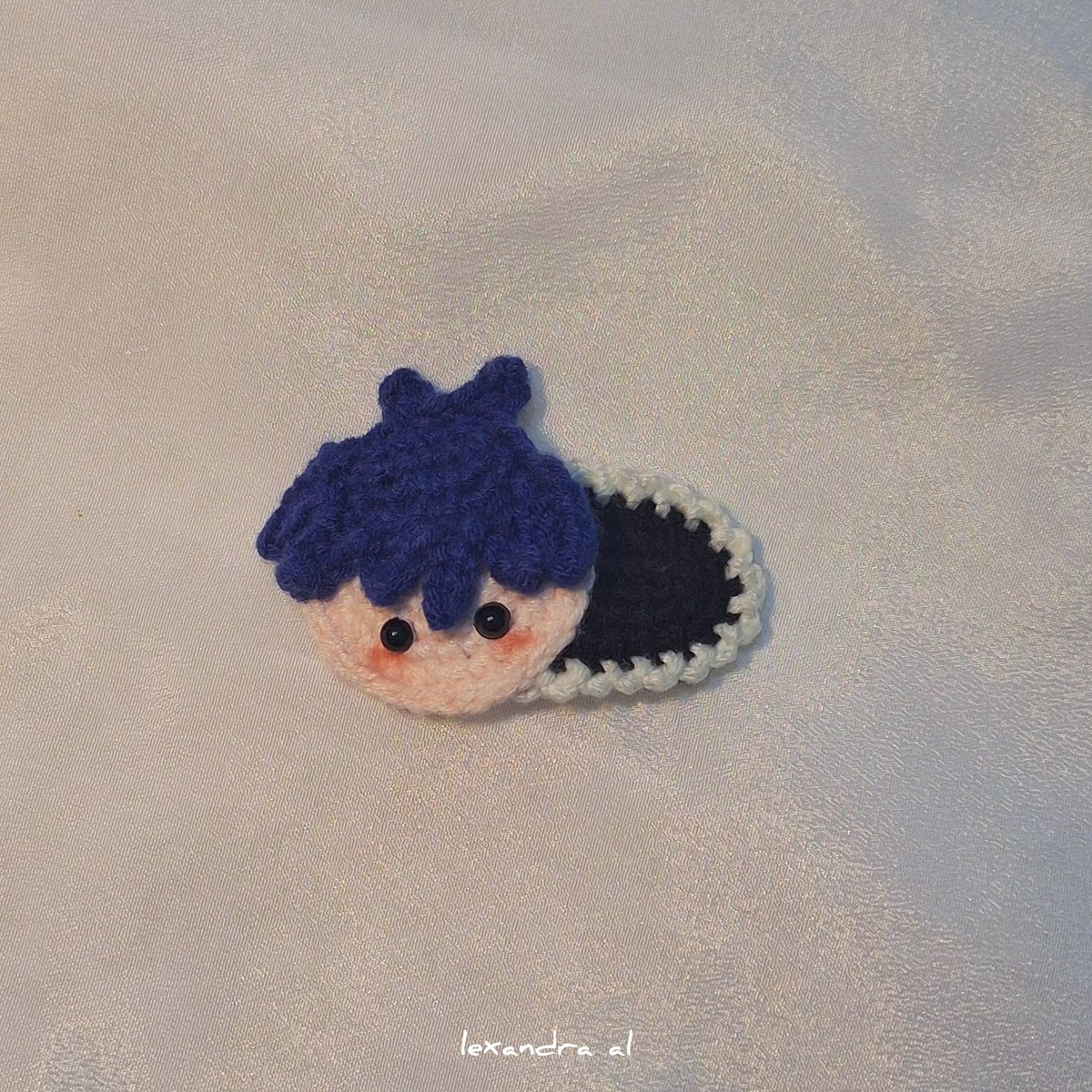 lexa_ndraal's tweet photo. Crochet character hair clip https://t.co/HBlwhhWrId