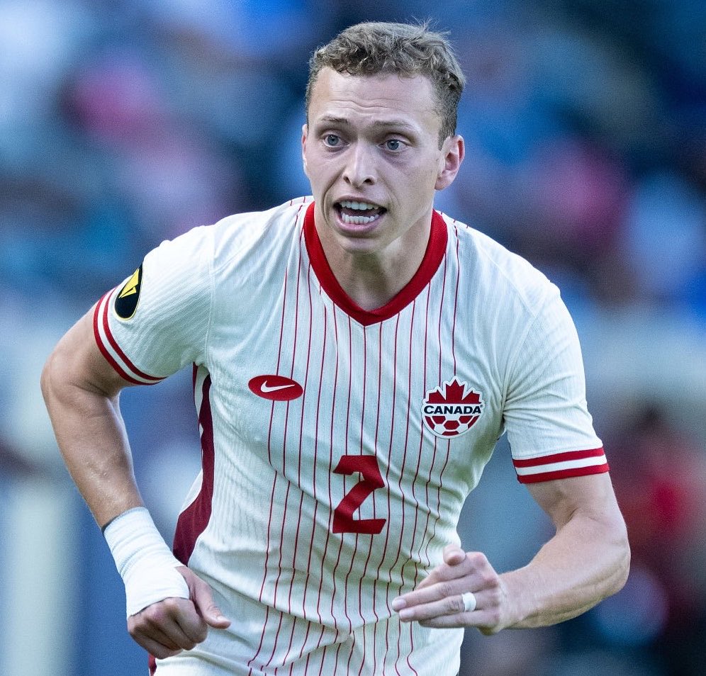 CANMNTBuzz's tweet photo. 🗣️| Alistair Johnston: “Now we're coming to this home World Cup in 2026 with a sense of belief that we know that we belong there. It would've been a little bit more difficult if we hadn't qualified for 2022 and automatically qualified for 2026. 

“And then Jesse Marsch is trying to spin this, obviously trying to push a narrative that ‘guys we belong here’. 

“But I think it's one thing to believe it, but then, subconsciously, do you truly believe it when you haven't actually had to earn your way there, and you've never been there before. 

“It's pretty easy for people to poke holes in that and potentially know that you're subconscious to kind of eat away at that as well. 

“So I think for us, we know that we've more than earned our spot at this World Cup, even though we didn't have to qualify. And I think from our own perspective, that gives a real strong level of confidence and inner belief that we’re not just here to make up a number, but we're actually here to do damage and make a deep run.” [@CanadaSoccerEN: On Guard] #CanMNT 🇨🇦