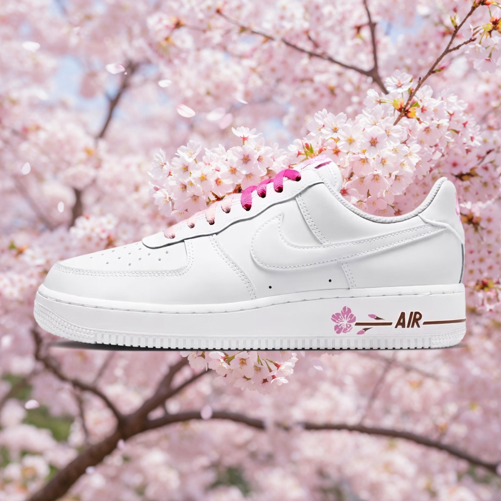 【早い者勝ち！】Nike Air Force 1 ホワイト/ピンク　桜 Official look at the upcoming Nike Air Force 1 “Sakura” releasing
