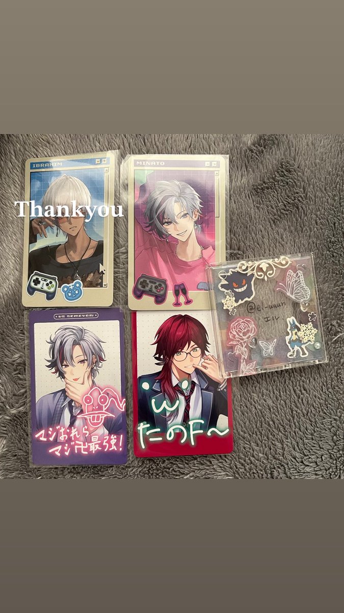 el_uuun's tweet photo. にじさんじ グッズ せめよん ランダムチェキ風カード 交換

【譲】画像1

【求】画像2💕  各1 https://t.co/9MP5PEHXSE