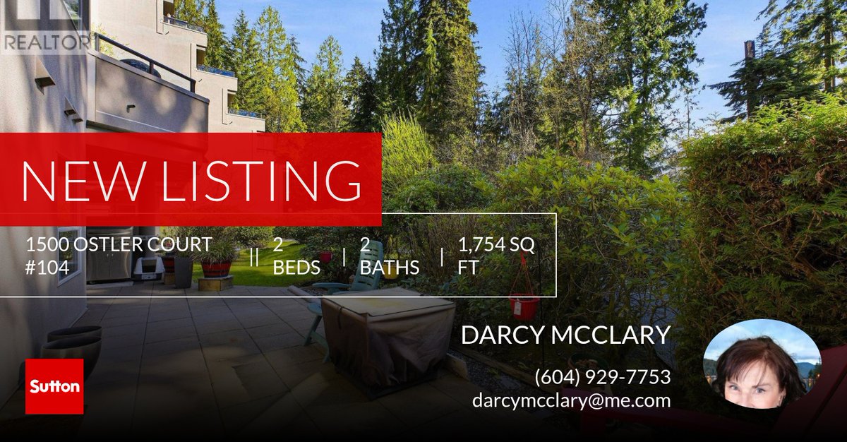 📍 New Listing 📍 Take a look at this fantastic new property that just hit the market located at 1500 Ostler Court #104 in North Vancouver. Reach out here or at (604) 929-7753 for more information

Darcy McClary
Sutton group-West C... darcymcclary.sutton.com/showcase/1500-…
