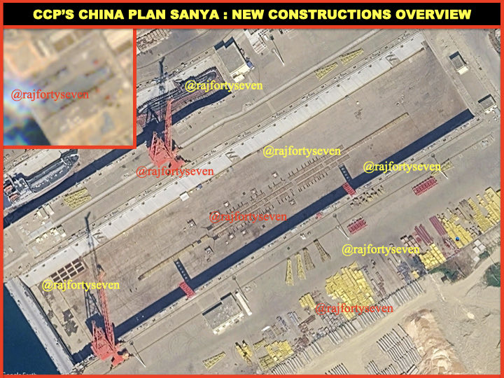 rajfortyseven's tweet image. NEVER take your eyes off #CCP’s #China.
#PLAN new constructions at #Sanya.