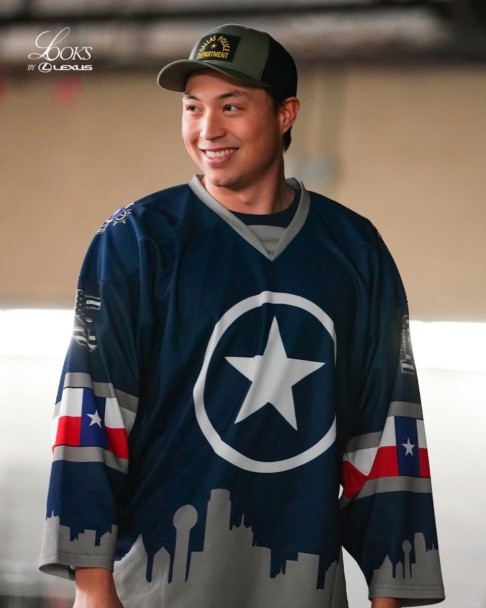 DPDhockey's tweet photo. @DallasStars ’ Jason Robertson recently repped the @DallasPD with a custom Assist The Officer jersey.

Due to overwhelming demand, these jerseys are now available at the ATO Gear Store!

https://t.co/9A2Ju2fTyp

#GoStars
 #DallasStars #AssistTheOfficer  #DPD #DallasStrong https://t.co/Z3rJx78sC7