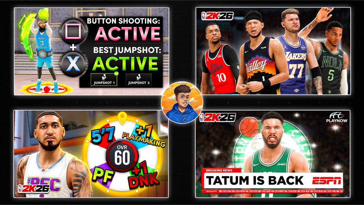 QalebCreative's tweet photo. Recent NBA2K26 Thumbnails🏀  

 If you need any design work, make sure to DM me! https://t.co/do4HZzv6Gu