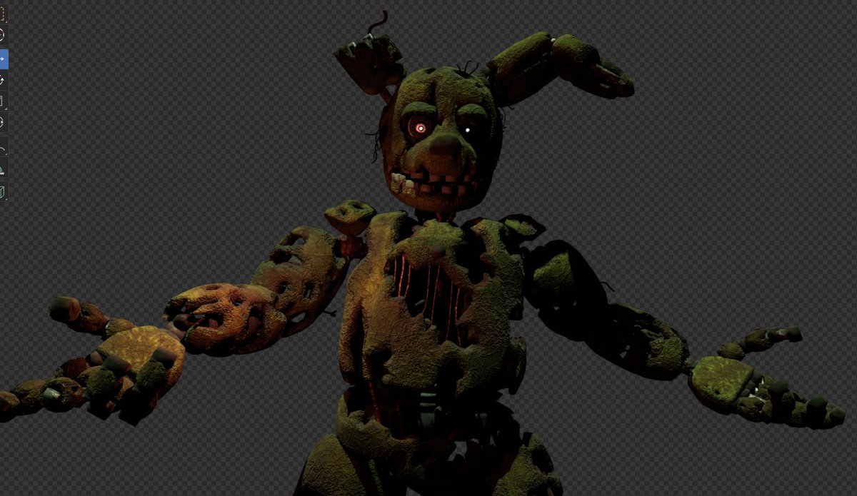 HelpWantedPlus's tweet photo. The Springtrap. (reveal and comparison) https://t.co/WLb3iU5EuV