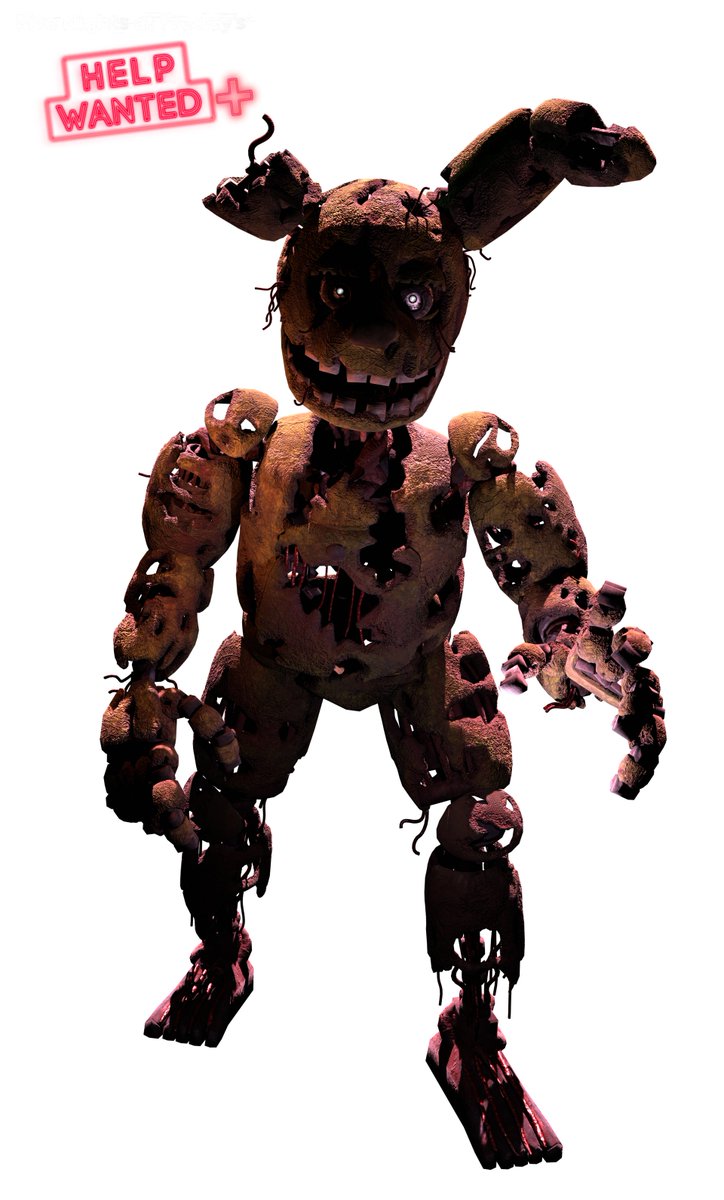 HelpWantedPlus's tweet photo. The Springtrap. (reveal and comparison) https://t.co/WLb3iU5EuV