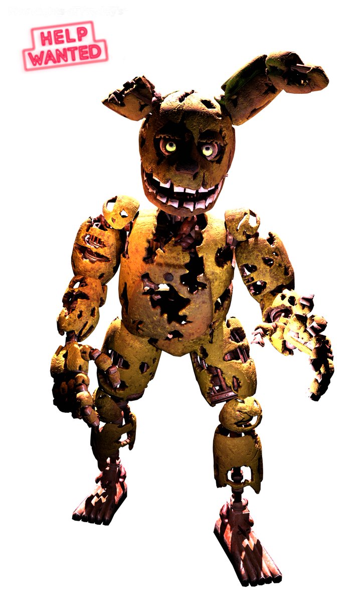 The Springtrap. (reveal and comparison)