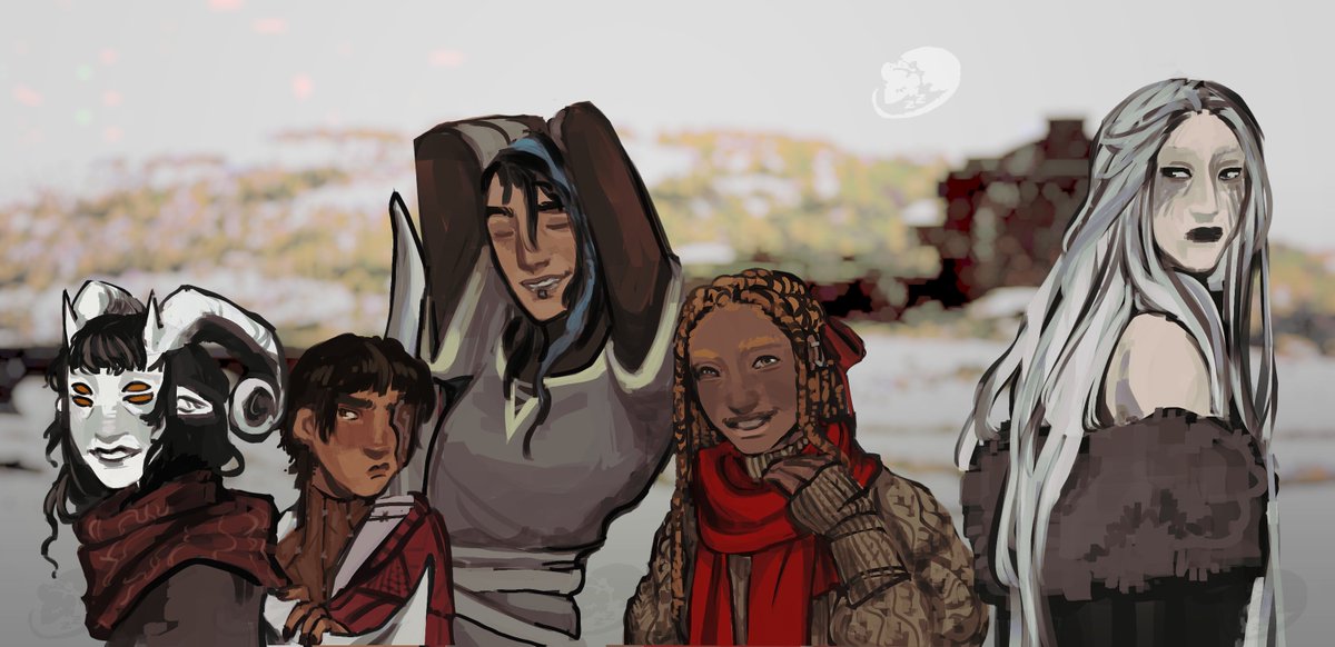 ratencis's tweet photo. Kalrin and her girlfriend (Korga) and her girlfriend (Muriel) and her girl (Ireena) friends (Wescencia)

#ireenakolyana #curseofstrahd #dnd https://t.co/88t8v8jcr2