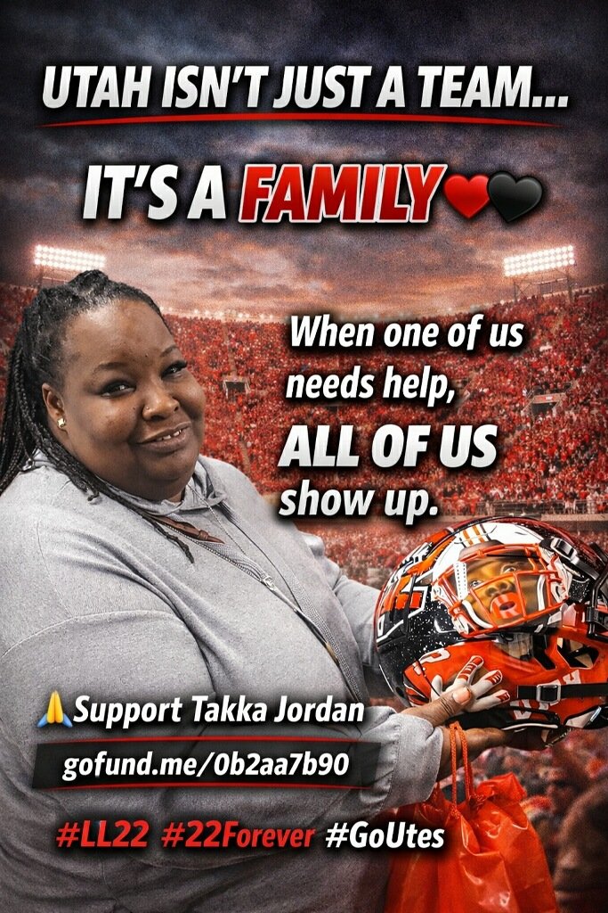 This is Ty Jordan's Aunt. She is U of U family. Please support this GoFundMe by donating $22 or sharing—every bit of help makes a difference. gofundme.com/f/support-lata…