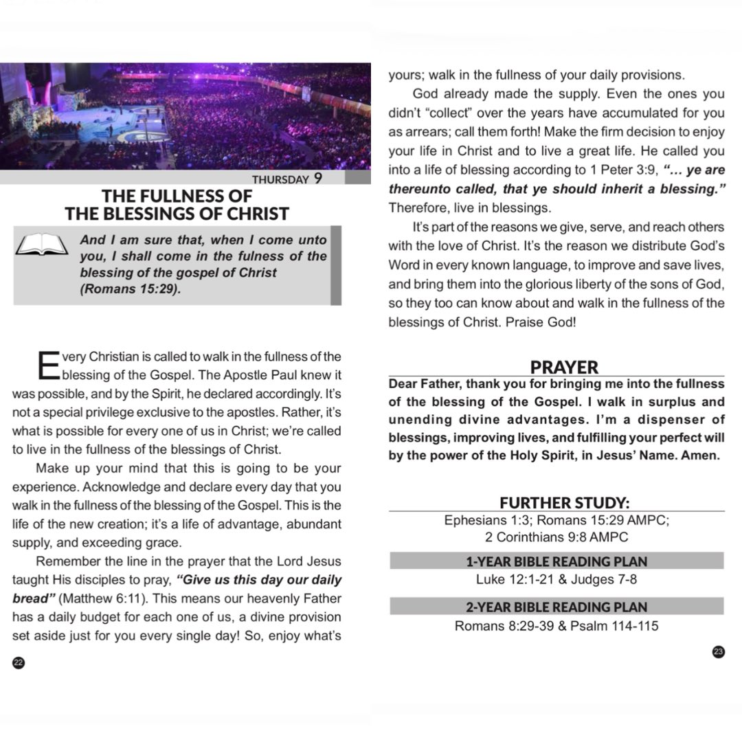 Today’s Rhapsody of Realities by Pastor Chris Oyakhilome 09 April 2026: THE FULLNESS OF THE BLESSINGS OF CHRIST ❤️🔥🙏🏽 read.rhapsodyofrealities.org/rin/takueinjap…