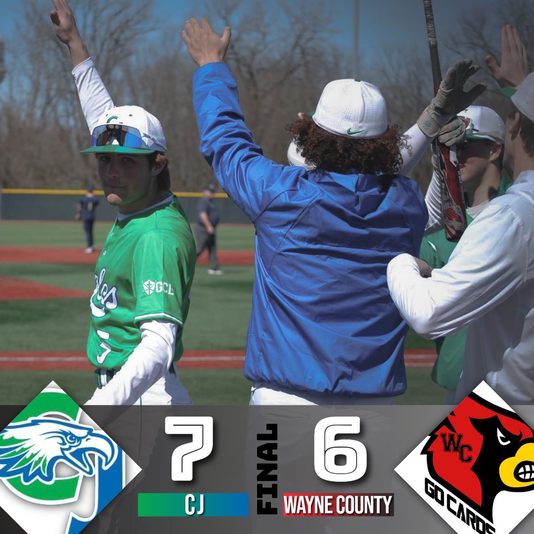 Varsity wins vs Wayne County (KY)

Lunne: 4.2 IP, 2 R, 0 BB’s, 2 K’s
Kolton: 3-4, 2 2B’s, 2 RBI
I. Sullivan: 2-4, 3 SB’s
Scott: 2-4, 2B, RBI
Kohlbacher: 1-3, 2B
Clark: 1-3, RBI