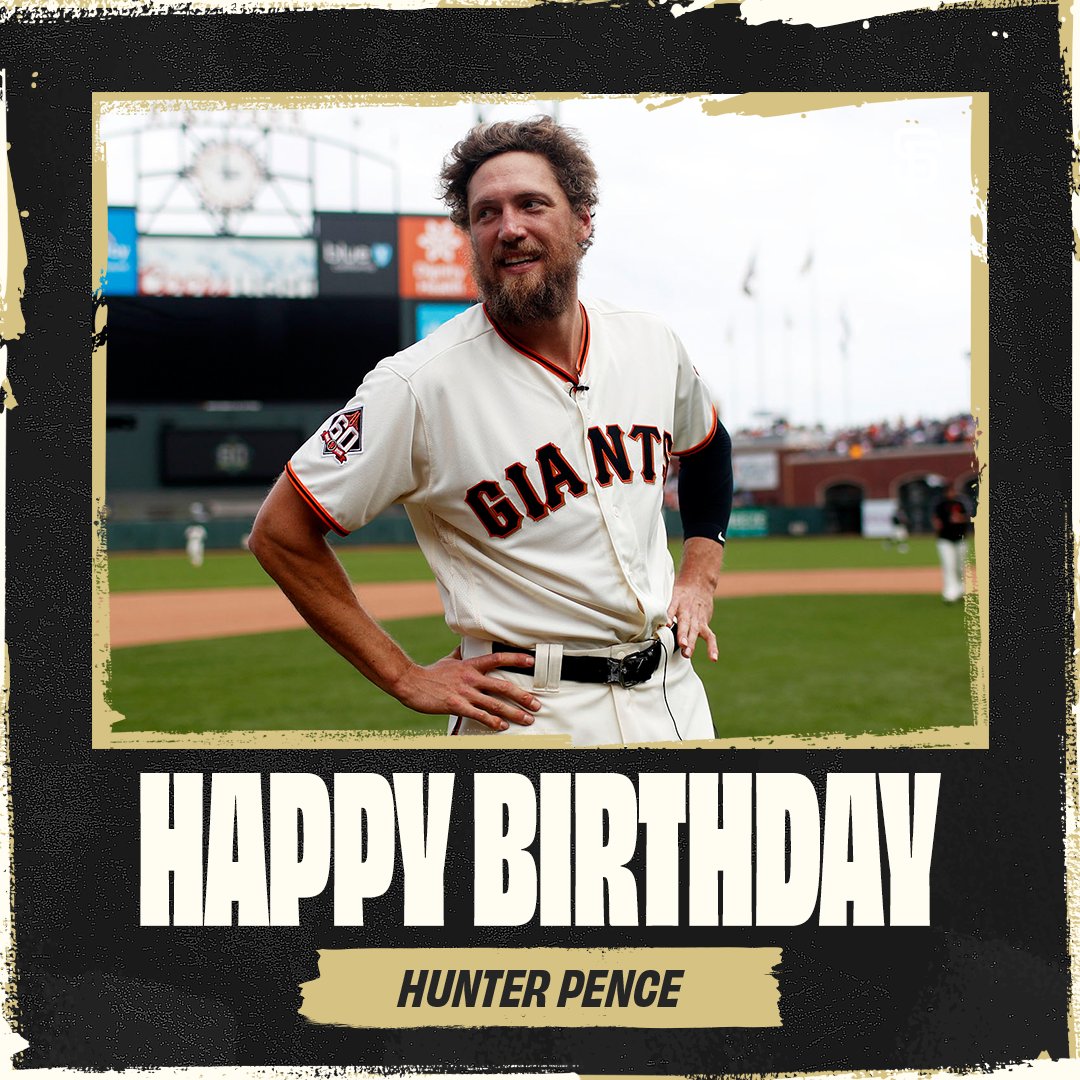 SFGiants's tweet image. Wishing the happiest of birthdays to #ForeverGiant @hunterpence today!