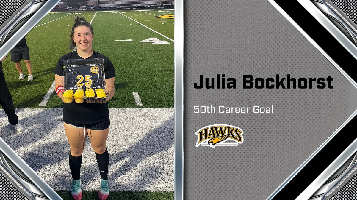 HCHawkAD's tweet image. Congrats to Julia on an incredible milestone—50th (and 51st!) career goals! ⚽️🔥 Your hard work, consistency, and impact on the program don’t go unnoticed. Proud of you and excited for what’s next! #GoTeam