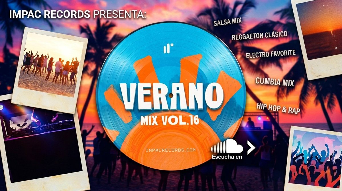 ImpacRecords's tweet photo. ¡Techno, Salsa, Reggaeton, Electro, Cumbia, Ranchera y más en un solo lugar! 🔥🎧

​@ImpacRecords lo hizo de nuevo. El Verano Mix Vol.16 es una joya que tiene FULL Música. Dale play y goza al 1000%

​👇 Comenta cuál es tu género favorito de la lista. https://t.co/Pn8QVdneZ1
