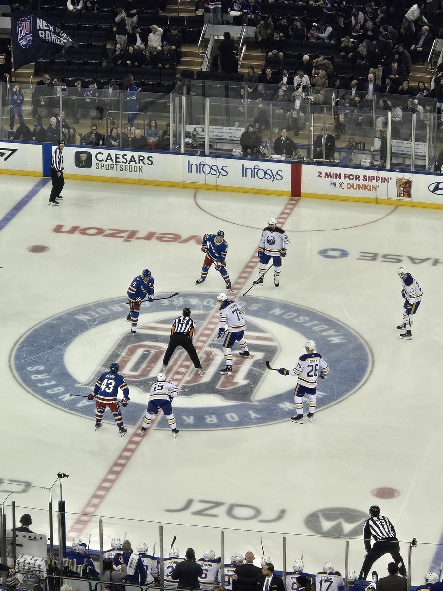 DeadmanRyan's tweet photo. Last game of the season. Fan appreciation night here @TheGarden @NYRangers LETS GO RANGERS!!! #nyr https://t.co/DPluh7mrNu