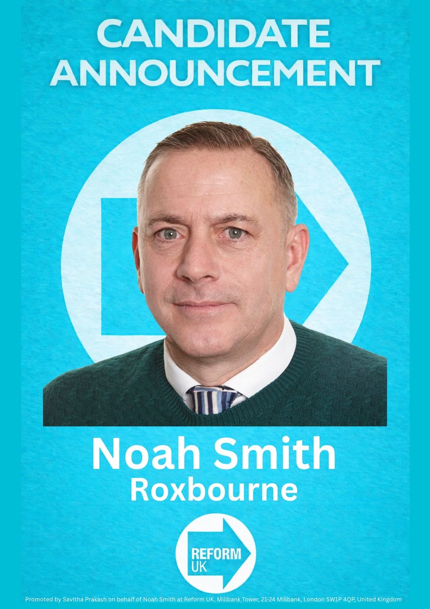 HarrowReformUK's tweet photo. Candidate Announcement
#ReformUK #roxbourne #harrow #London #politics #hope https://t.co/PffmZVA45i