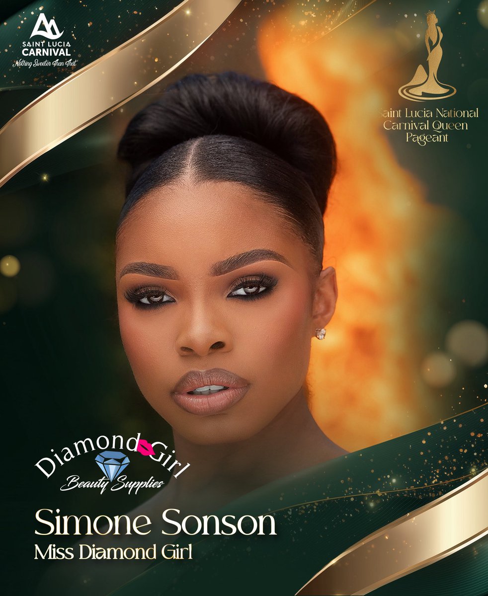 carnivalsaintlc's tweet photo. Contestant #2
Simone Sonson- 𝐌𝐢𝐬𝐬 𝐃𝐢𝐚𝐦𝐨𝐧𝐝 𝐆𝐢𝐫𝐥 🇱🇨👑

#YourGlowStartsHere #luciancarnival26 #luciancarnivalqueen26 #stlucia🇱🇨 https://t.co/culKHkQ9QT