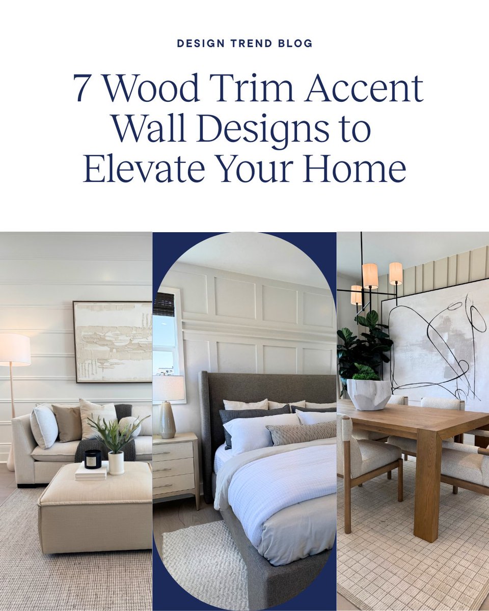 Wood trim accent walls bring depth, character and a custom feel to any room. Discover 7 design ideas in our newest blog 

🔗 spr.ly/6013B6vfjU