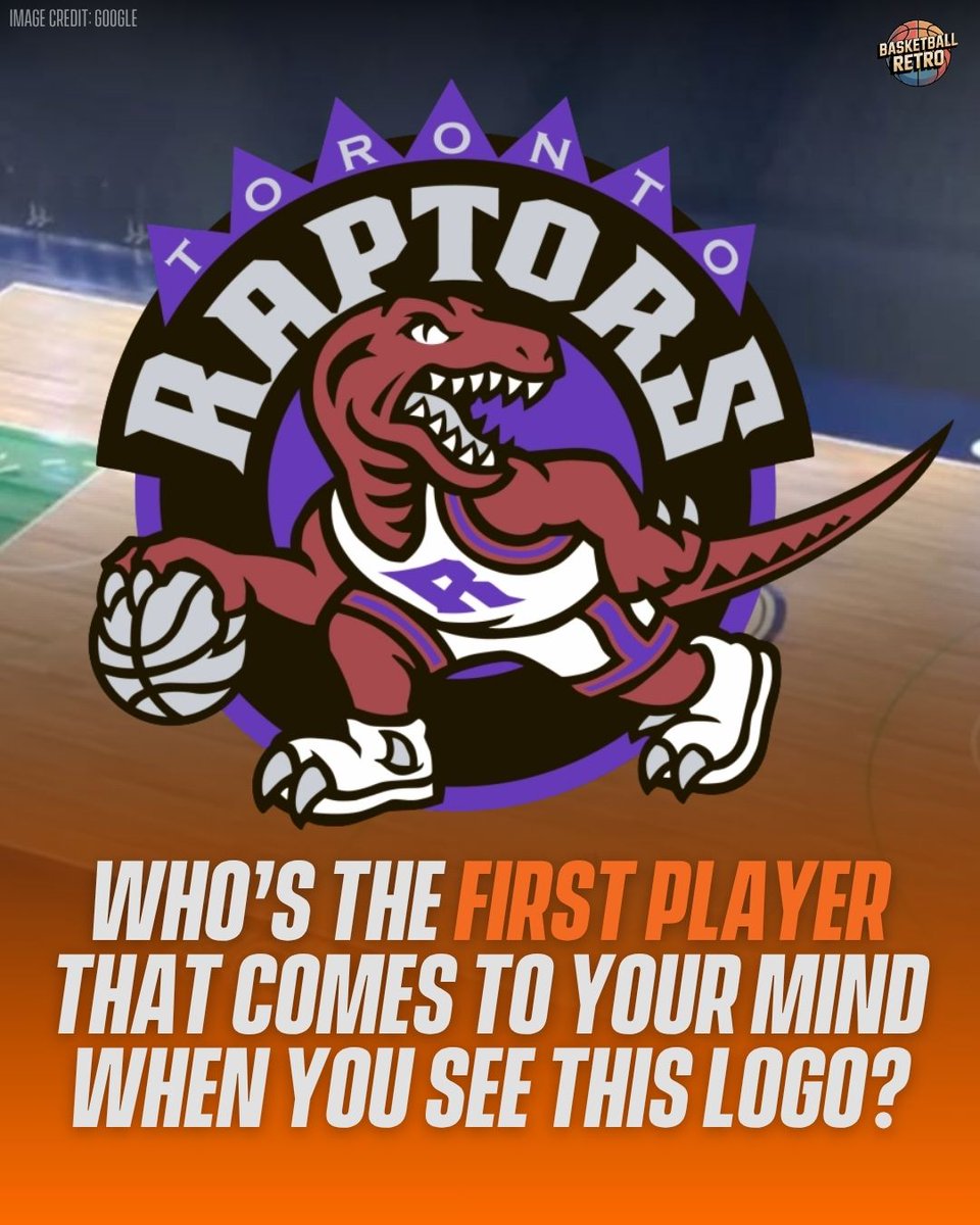 _RetroBB's tweet image. Which player embodies the old Raptors logo? 🤔

#BasketballRetro #TorontoRaptors #Raptors #NBA #Basketball #logo