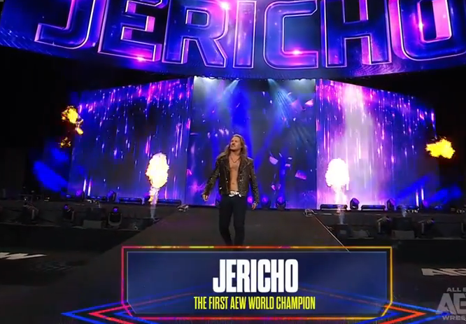 Fightful's tweet image. Chris Jericho's lower third

"JERICHO"

#AEWDynamite