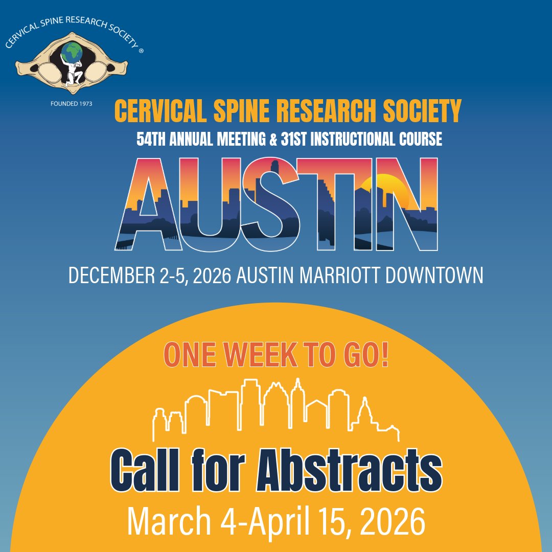 Cervical Spine Research Society tweet media