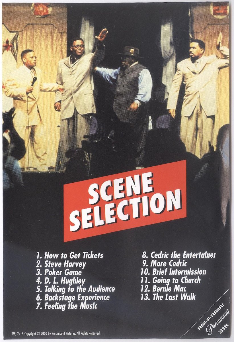 DVDSlips's tweet photo. The Original Kings of Comedy. Widescreen Collection. 2000. Spike Lee. 33924. https://t.co/xOluYsw6xx