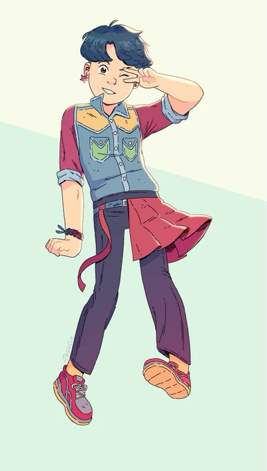 Whooaaa is that Chinese Indonesian non-binary rep Noah Wong from the hit award winning graphic novel Lunar Boy??? Whoooaaaa