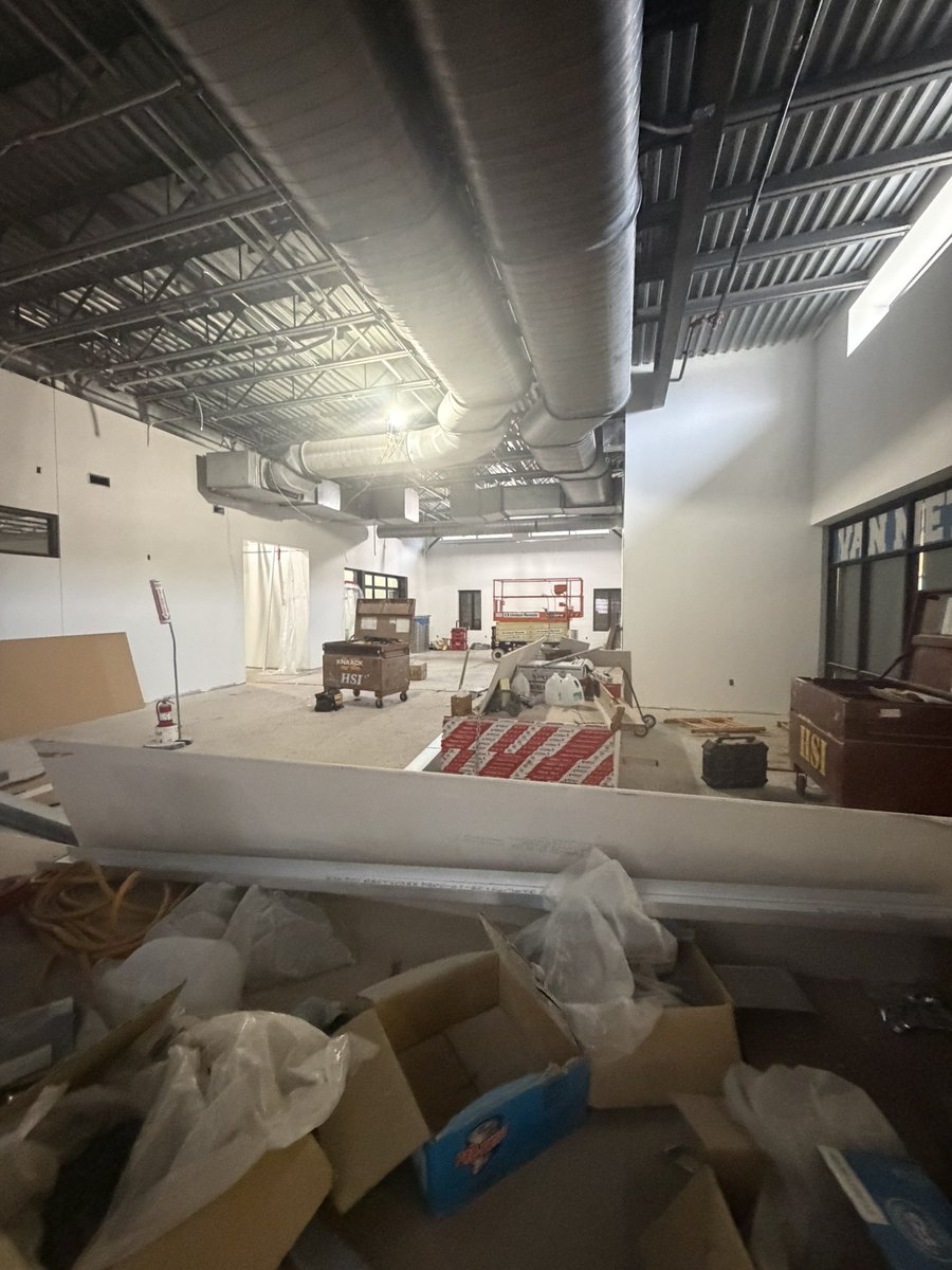 shannonmmiller's tweet photo. So much progress happening in our new @vanmeterschools library and Makerspace. It’s going to be such an amazing space for our kids, teachers, and community. I can’t wait for August!📚❤️

#vanmeter #newlibrary #newmakerspace #tlchat #futurereadylibs https://t.co/NkQO5i5lSj