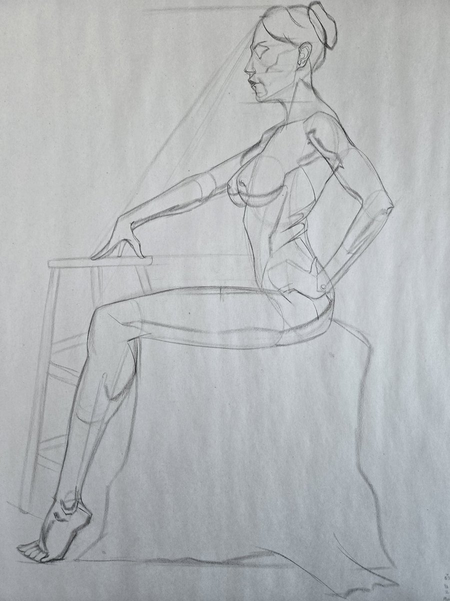 SeraphinaeWorks's tweet photo. I should have taken a longer break on that front pose... #ArtStudy #Art https://t.co/xZK0FSnGQL