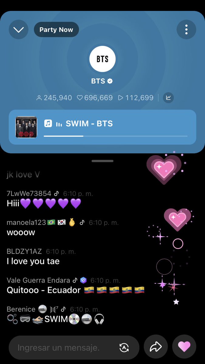 ChMimolo's tweet photo. @mxcharts @weverseofficial Si llegue 💜 https://t.co/HbLC0caWK3