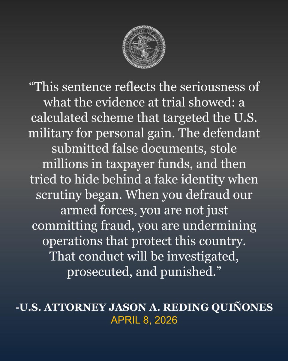 US Attorney Reding Quiñones tweet media