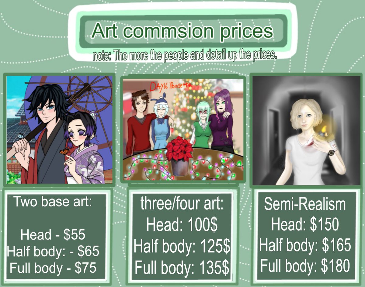 Joeyjoeyarts88's tweet image. open commsion! You can message me here or my Instagram. @Jomancey.arts ^^ 

#opencommissions #Artforsell #digitalArtwork #commisison #smallartists