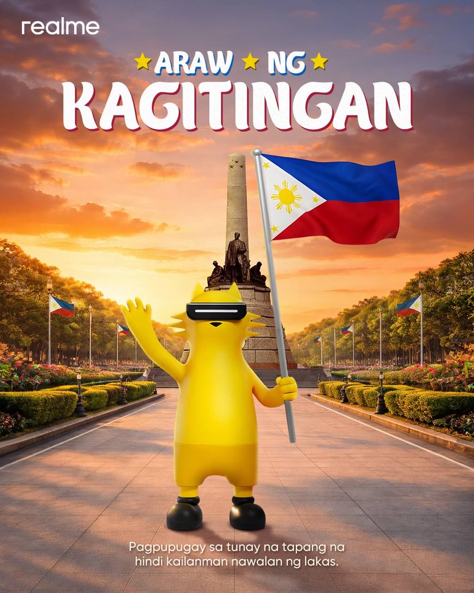realme_ph's tweet photo. Today we honor our heroes and celebrate their courage, which continues to light the way for future generations.
Mabuhay ang mga Bayani!
#realmePH https://t.co/ttW6LuYgDN