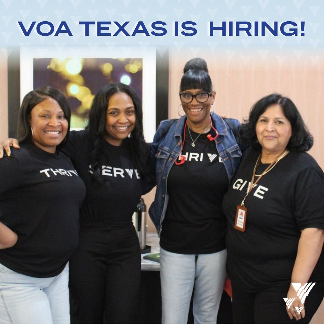 Looking for a career where your work makes a real impact? VOA Texas is looking for passionate professionals to join our team! Explore our open positions and apply today: voatx.org/careers/ 

#VOATexas #Hiring #CareerOpportunities