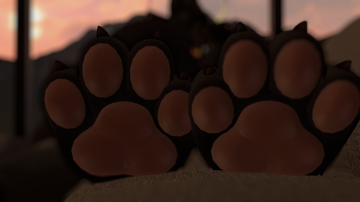 Kharyuu's tweet photo. More of my paws :3 #paws #vrchat #furry #mayu https://t.co/YiDUHsE6yT