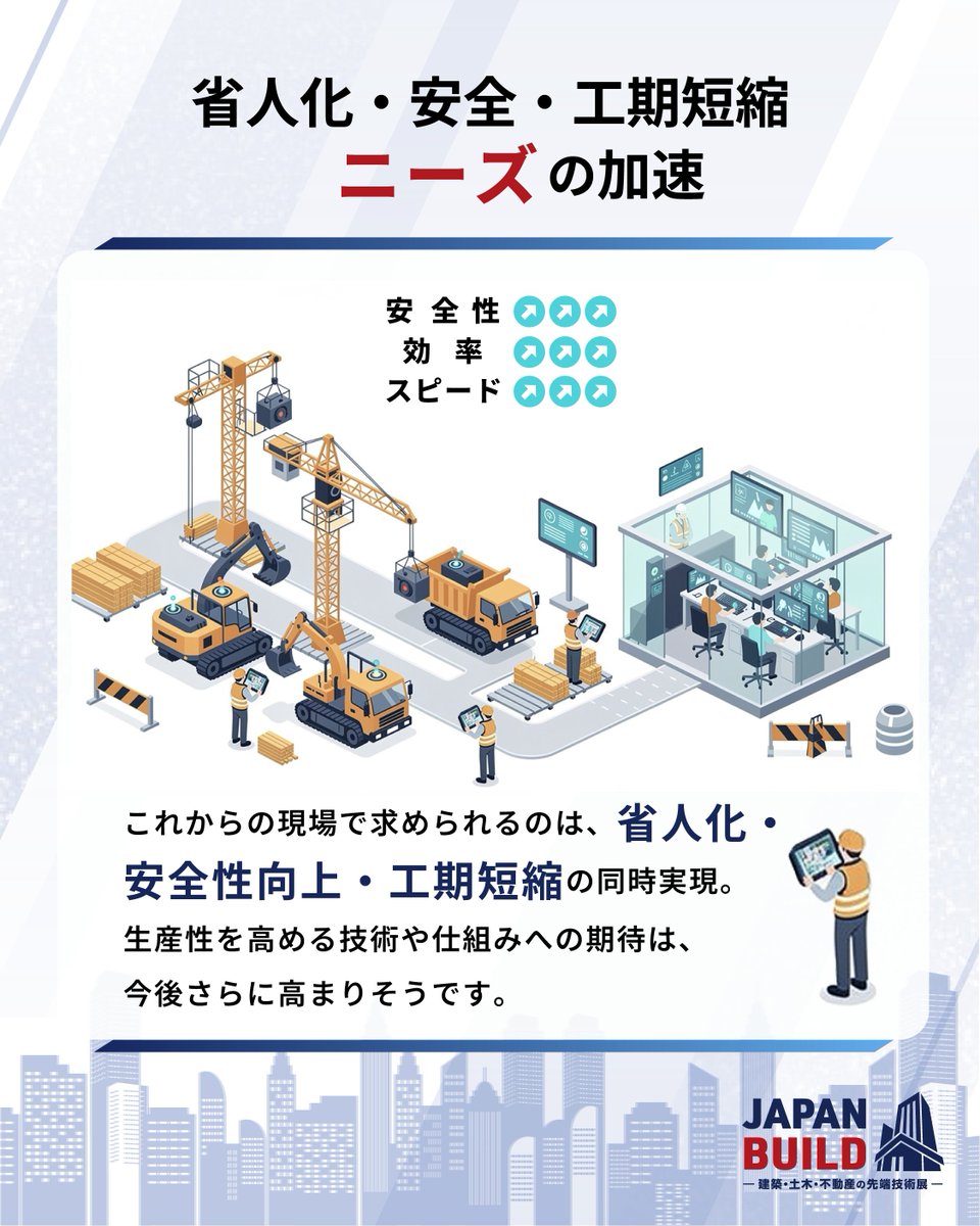 ジャパンビルド -建築・土木・不動産の先端技術展- tweet media