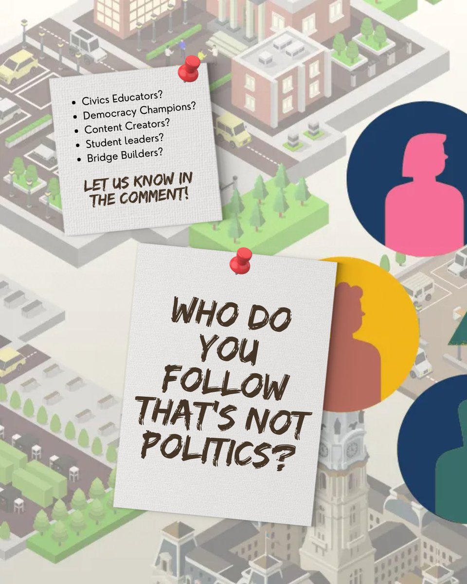 GroupDemocracy's tweet photo. Is there someone on social media who's doing great nonpolitical work in the democracy sphere that you think should be on our radar? 📝

They can be educators, student leaders, content creators, bridge builders and more! Let us know below.

#Democracy #ContentCreators #Network https://t.co/jDB2vml7Tu