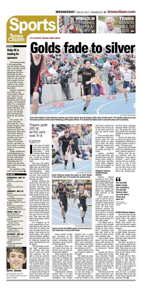 CoachHarms1's tweet image. 2011 Cadets push there way to 7th place in the Class 2A State Track Meet! #IFACadetPride #TrackSpeed @TimesCitizen sites.google.com/a/ifacadets.ne…