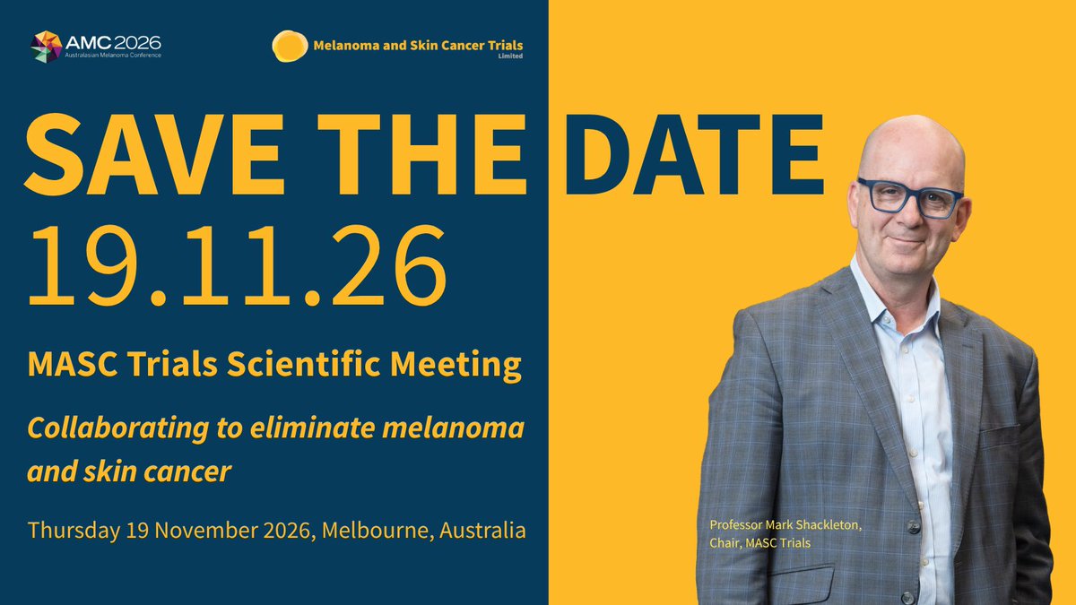 Melanoma and Skin Cancer Trials (MASC Trials) tweet media
