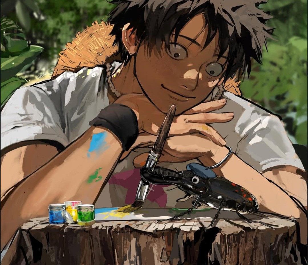 He really loves the Atlas beetle